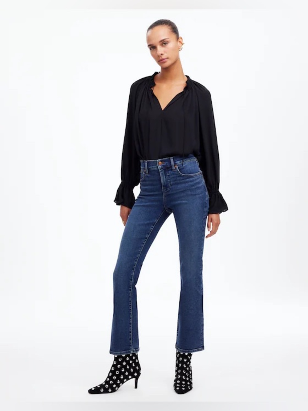 Madewell  Kick Out Classic Straight Jeans - Dark Blue -Sz 31 - Picture 2 of 14